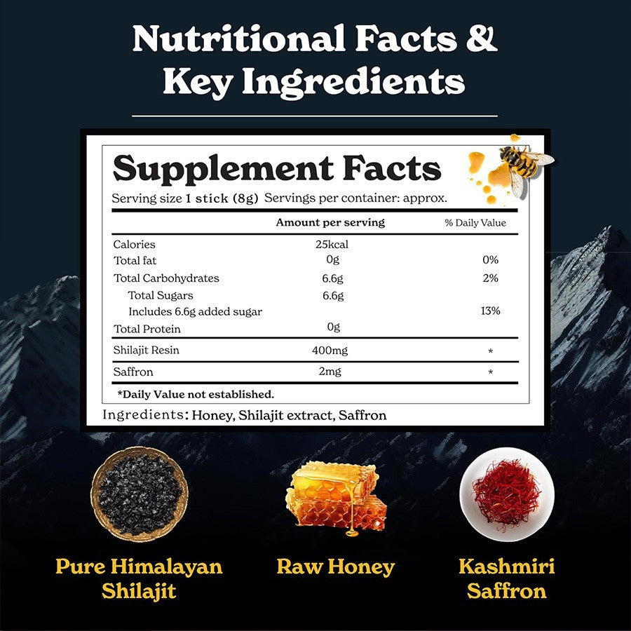 Himalayan shilajit honey sticks