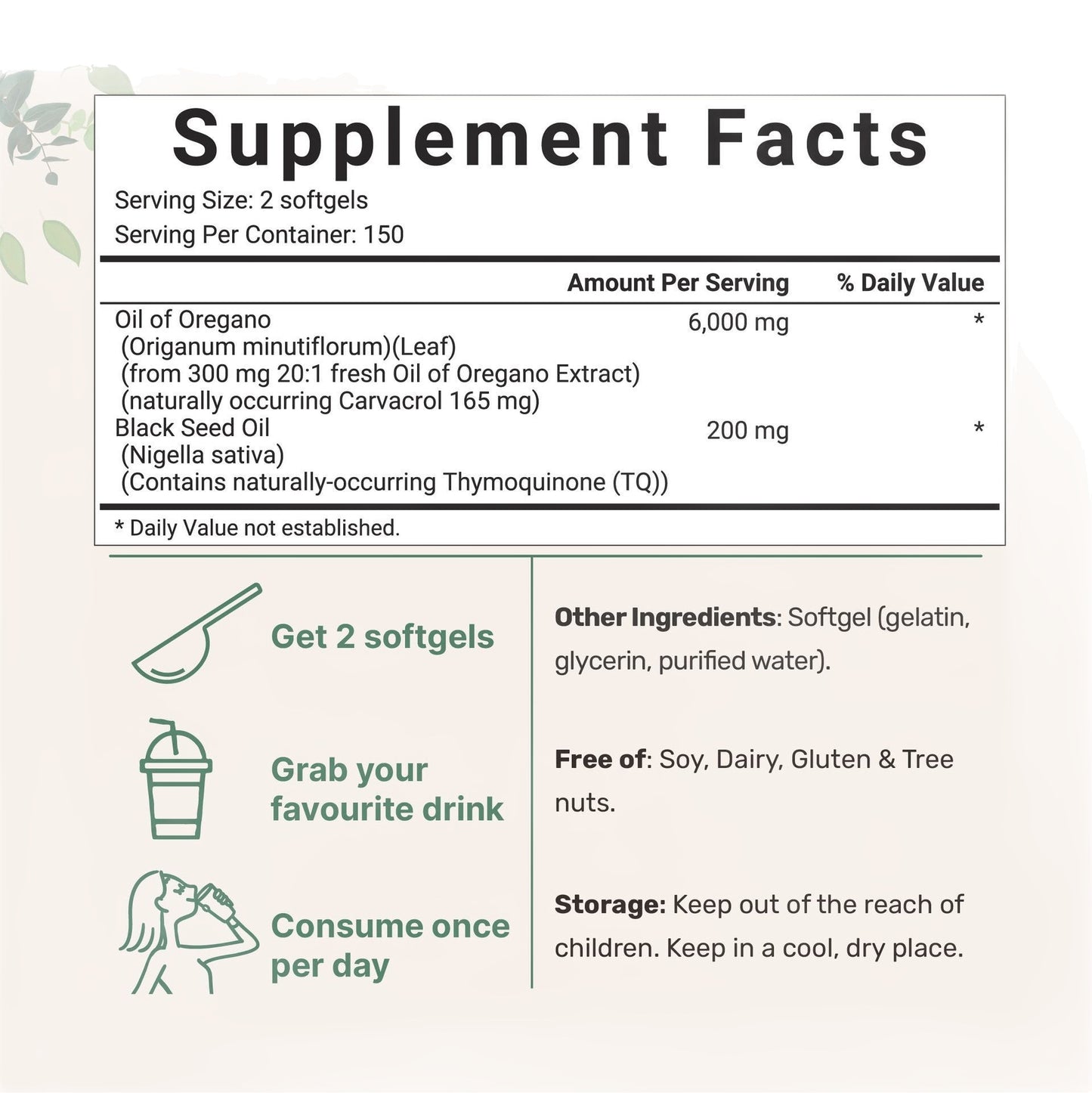 Oregano Oil Softgels