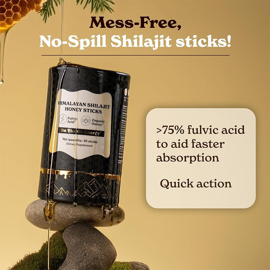 Himalayan shilajit honey sticks